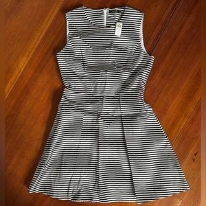 Kate spade Saturday striped fit and flair dress